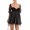 Aesthetics Puff Sleeve Sheer Tulle ...