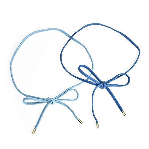 ILuvatar Women's Denim Waist Belt Blue Jean Waist Rope Tiny Belt for Pants Dress Jeansbelt3