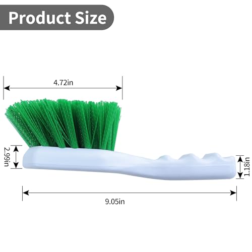 Image of Cleaning Brush,Scrub Brush,Pot Brush,Utility Brush with Polypropylene Handle for Cleaning of Kitchen, Food Factory, Beverage Factory,Slaughterhouse,2PCS,Green