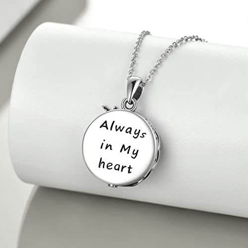 ONEFINITY Wolf Urn Necklaces for Ashes Sterling Silver Wolf Cremation Jewelry with Dragonfly Urn Keepsake Memorial Urn Jewelry for Women Men4