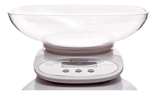 Balança de Cozinha Digital possui Cuba Recipiente com Tara Escala 1 grama auto off