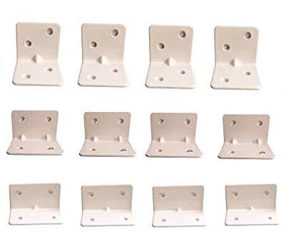 EKTA Enterprises Mile Steel L Shape Right Angle Shelf Clamp Holder Bracket Support L Clip L-Shaped Angle Code Bracket Corner Connector Mile Steel (Ivory Powder Coated) Rust Proof (Mix) (B08XY4M2HX) Amazon Price History, Amazon Price Tracker