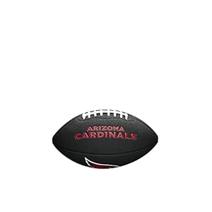 WILSON Sporting Goods NFL Arizona Cardinals Team Logo Football , Black, Mini Size