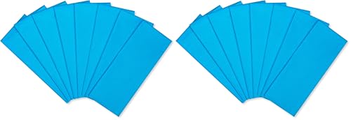 Image of Papyrus 8 Sheets 20 in. x 26 in. Turquoise Tissue Paper for Graduation, Birthdays and All Occasions (Pack of 2)