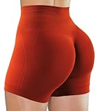 Unthewe Short d'entraînement pour femme - Taille haute - Sans couture - Gym Yoga, #1 Times Square, Taille S