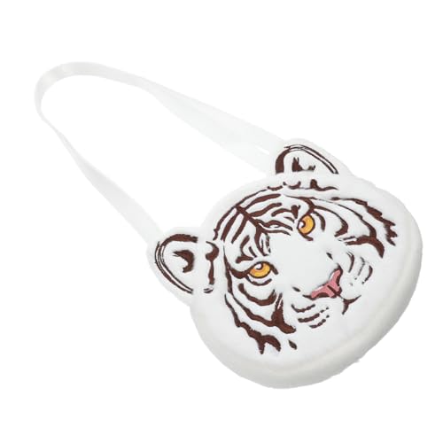 PartyKindom Tiger Plush Coin Purse Messenger Bag for Boy Girl Unisex Animal Crossbody Bag Cute Design for Daily Outings and Travel