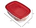 Rubbermaid Easy Find Lids Food Storage Container, 2.5 Gallon, Racer Red