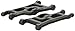RPM 80242 Front A-Arms Black Monster Jam/Rustler/Stampede/Slash (2) Black