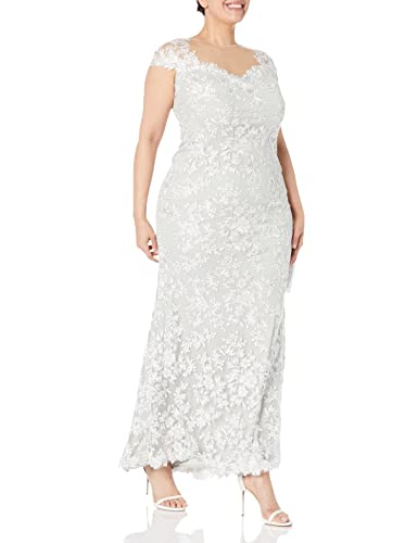 Tadashi Shoji Women's Dress, Silver, 14