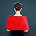 BESTORI Women's Wedding Faux Fur Wraps and Shawls Winter Shrug with Brooch for Brides Bridesmaids Red