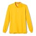 French Toast Big Boys' Long Sleeve Pique Polo, Gold, XXL