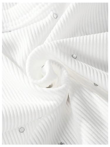 Floerns Girl's 3 Pack Tank Tops Rhinestone Ribbed Knit Crew Neck Sleeveless Crop Top4