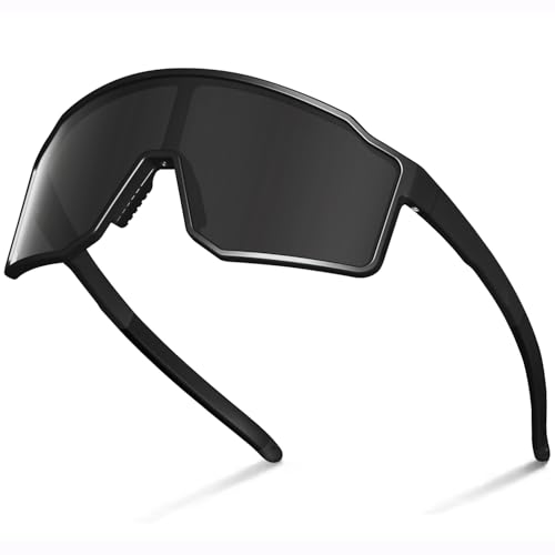 AVV Polarized Sports Sunglasses for Men & Women, UV400 TAC Lens, Lightweight Windproof Cycling Running Baseball Glasses