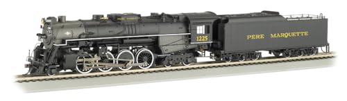 Bachmann 2-8-4 Berkshire Steam Locomotive & Tender -- DCC Sound Value Equipped PERE MARQUETTE #1225 - HO Scale