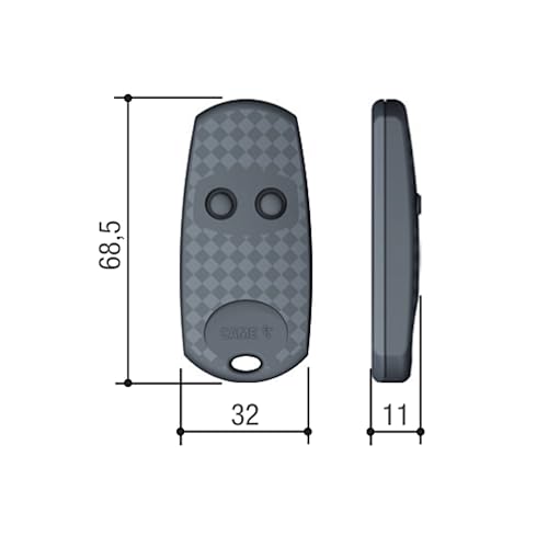 CAME TOP-432EE, Zwei-Kanal Funkhandsender, 433,92 MHz, Selbstlernfunktion, Festcode, (nur kompatibel mit CAME TOP-432EE, TOP-432EV… – Ansicht 2