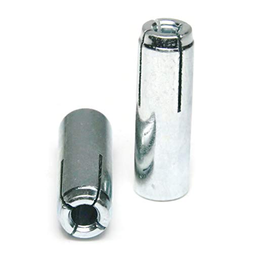 Concrete & Stone Drop in Female Expansion Anchors with Setting Tool Zinc Plated Steel 3/8\"-16 x 1-9/16\" Qty 50