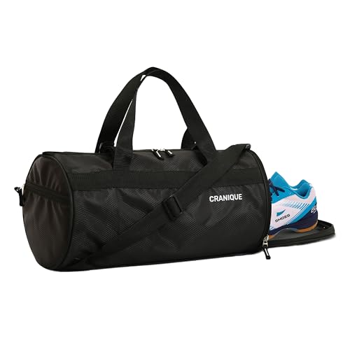 Cranique 23L Duffle Gym Bag with Shoe Compartment & Yoga Mat Hold...