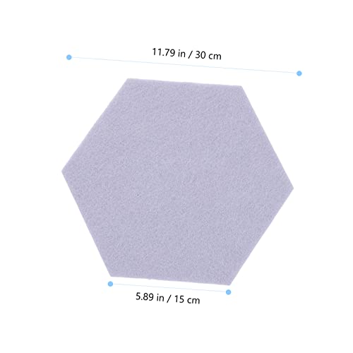 BESPORTBLE 12 piezas paneles acústicos de alta densidad para paredes autoadhesivos hexágono, aislamiento acústico, paneles absorbentes de ruido de fieltro para casa, estudio, oficina y techos miniatura 4