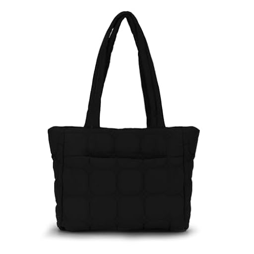 Fecialy Bolso Tote para Mujer, Bolso Tote Acolchado con Cremallera, Bolsa de Trabajo Acolchada Bolso de Hombro Ligero Acolchado | Ya disponible en tu tienda friki favorita! En mundofriki.es!