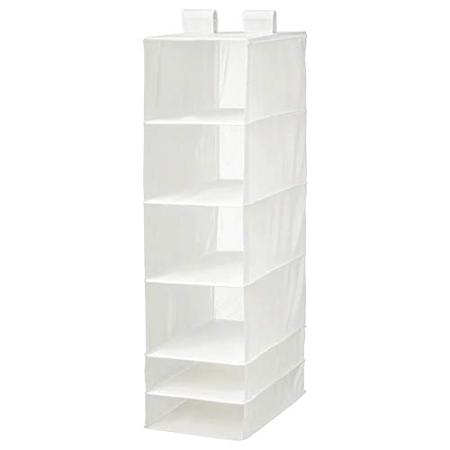 Ikea Armario de almacenamiento colgante de 6 compartimentos, color blanco