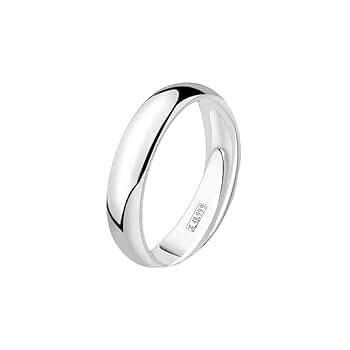 Amazon | [jin yu jia yuan] 純銀999ライトリング男女開口リング