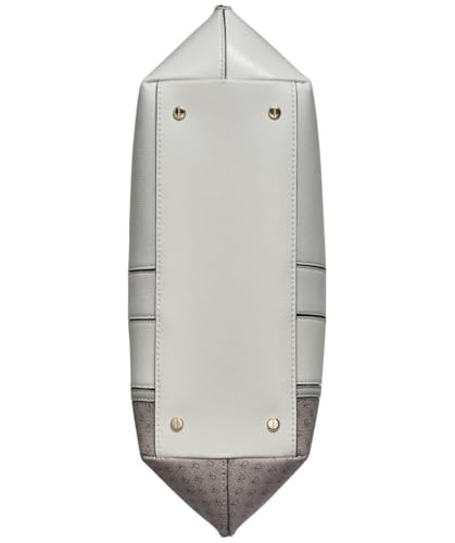 Image of Calvin Klein Women's Granite Geometric Tote Bag - Vegan Leather, Monogram, 3 Pockets
