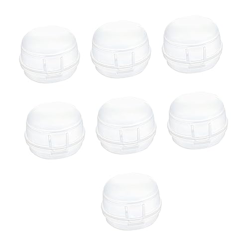 GARVALON Child-Proof Gas Stove Knob Covers 7 Pack Stove Safety Viewing Temperature Control