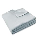 Style Quarters Cashmere Bed Blankets King Size Blue 10% Cashmere 90% Cotton Warm Luxury Plush Cozy Soft Comfy Lightweight King Blanket for Bed,Sofa,Couch,Travel,Camping All Season (90x108 Inches)