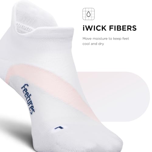 Image of Feetures Elite Light Cushion No Show Tab Sock Wave