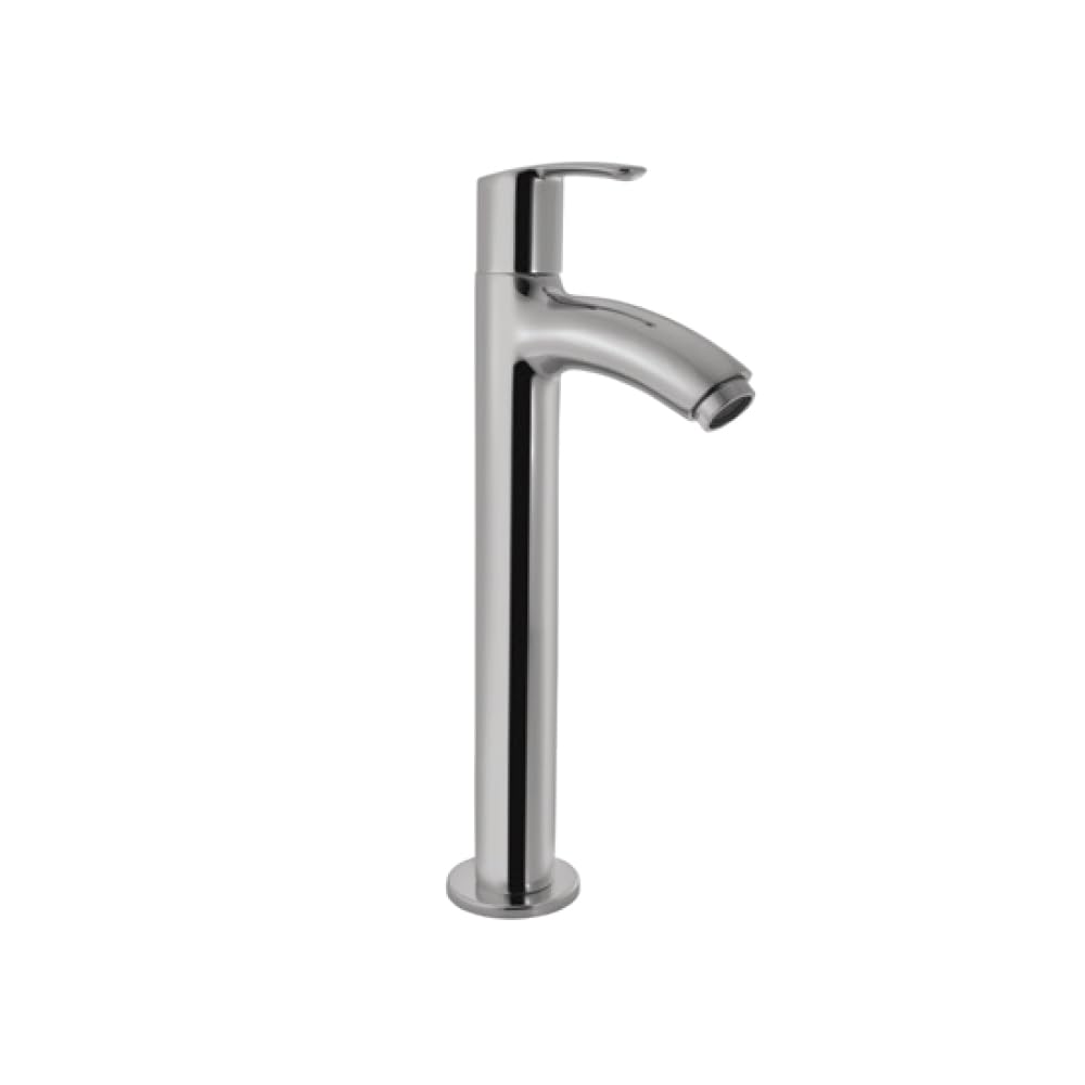 Essco Bathware Cosmo Pillar Cock Faucet w/Single Lever, Extension Body | Chrome Basin Tap | Durable, Tall Sink Tap for Bathroom | Bath Fittings & Accessories-image-5