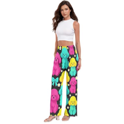 Pantalon de détente femme fluide pantalon d'intérieur extensible et souple