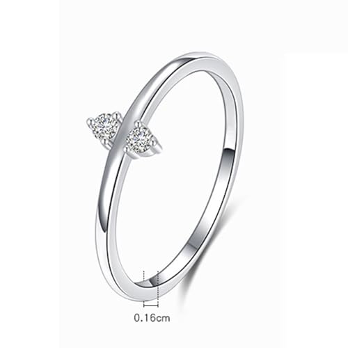 Bague or blanc 9K et diamant éclatant un bijou d'exception - 5