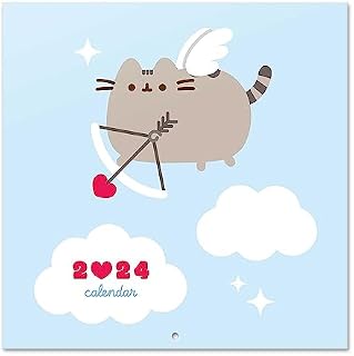 Grupo Erik Pusheen Wall Calendar 2024 12" x 12" | 12 Month Planner | Square Wall Calendar 2024 | Family Planner Calendar 2024 | Pusheen Calendar 2024 | Pusheen Cat | + 4 Bonus Months