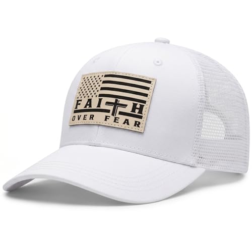 Gorra Faith Over Fear blanca unisex talla única miniatura 2