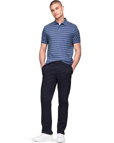 Image of Tommy Hilfiger Mens Short Sleeve Casual Polo Shirts in Regular Fit with Liquid Cotton