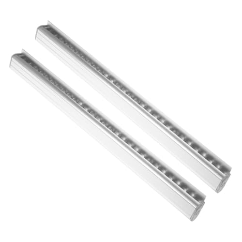 HOLIDYOYO Desk Bill Holder 2pcs Slide Ticket Rack Aluminum Alloy Receipt Holder for Restaurant Kitchen Organizer