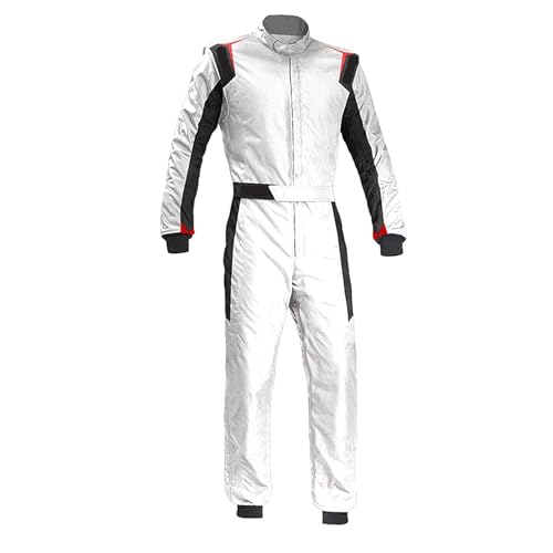 Legou Combinaison de course de karting une pièce, blanc, S