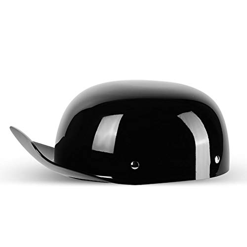 Casco de motocicleta media cara DOT aprobado, unisex adulto ligero cara abierta motocicleta hombres y mujeres sombreros para motocicleta Cruiser Chopper ciclomotor conducción ATV