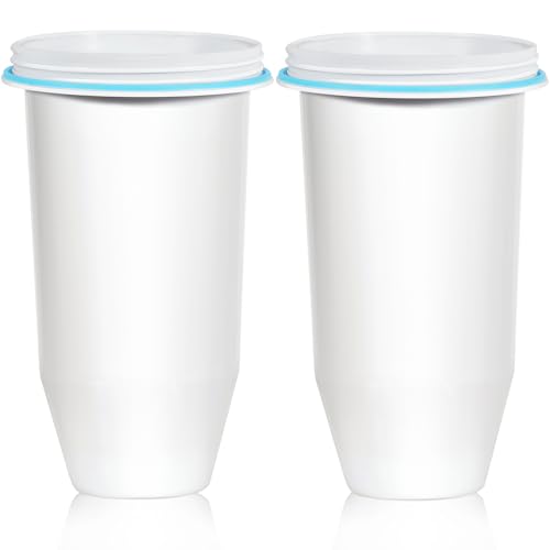 Recogwood Upgraded 5-Stage Water Filter Replacement for Zero Pitcher & Dispenser, Reduces Lead, Chromium, PFOA & PFOS, Compatible with ZR-001, ZR-004, ZR-017, 2-Pack