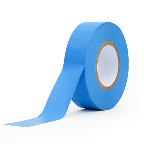 WINSOME Electrical Tape Pack of 1 | 20m X 19mm Waterproof Insulation Tape for Electric Wires & Cables | Strong & Sticky Electrician’s Tape for Preventing Short Circuits (Blue)