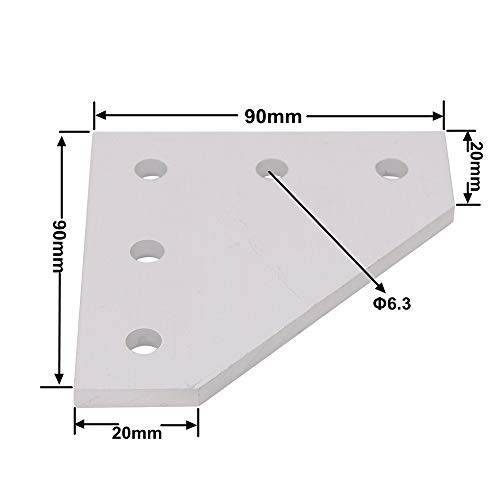 Boeray 30S-L SHAPE KIT-6PCS T Slot L Shape Joining Plate And 30Pcs M6X10 Hex Screw And 30Pcs T Nut thumb #1