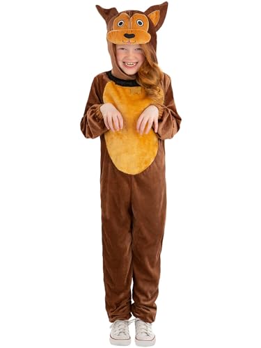 Smiffys Dog Costume, Brown