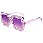Purple Frame/Purple Gradient Lens Sunglasses)