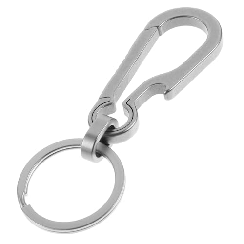 Sewroro チタン合製カラビナ キーホルダー 栓抜き付き 軽量耐久アウトドア用 キーリングクリップ キャンプ ハイキング 旅行用収納便利