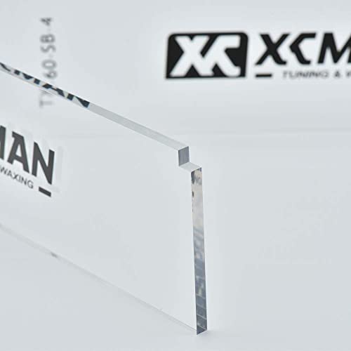 Xcman Snowboard Ski Waxing Plastic Scraper 4Mm Thick(Clear) - Corner Notch For Edge Cleaning - 2Pack #TOP7