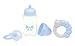 JC Toys JC Toys 3-Piece BLUE Accessory Gift Set includes Bottle, Pacifier, and Rattle Fits Most Dolls - Ages 2+ - Designed by Berenguer Boutique Baby Doll, Blue