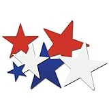 Beistle 55835 10-Pack Star Cutouts, 5-Inch