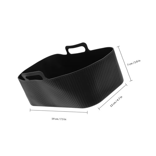 Moldes de silicona para freidora de aire con asas pack de 2 piezas reutilizables lavables 3