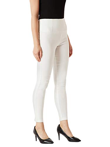 Image of Miss Chase Women's Maroon Solid Skinny High Waist Jeggings