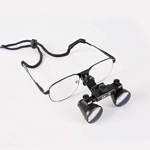 Dental Loupes, Magnifying Dental Surgical Medical Binocular Loupes 3x420mm Optical Glass Metal Frame Fauay
